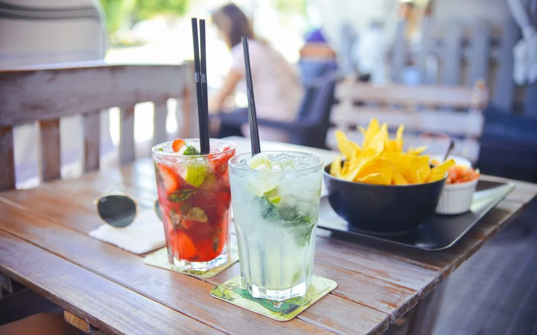 gin cocktails on a table