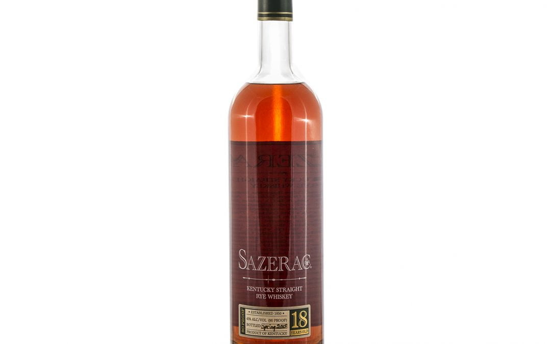 Sazerac 18 Year Old Straight Rye 2015