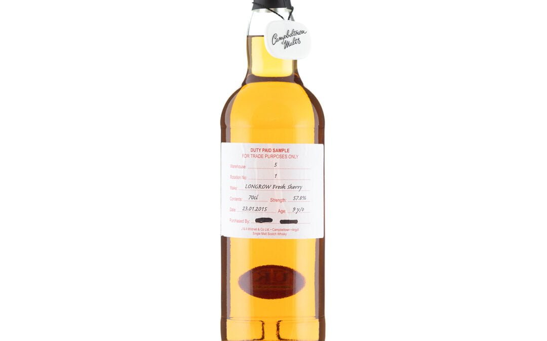 Longrow – 9 Year Old Duty Paid Sample