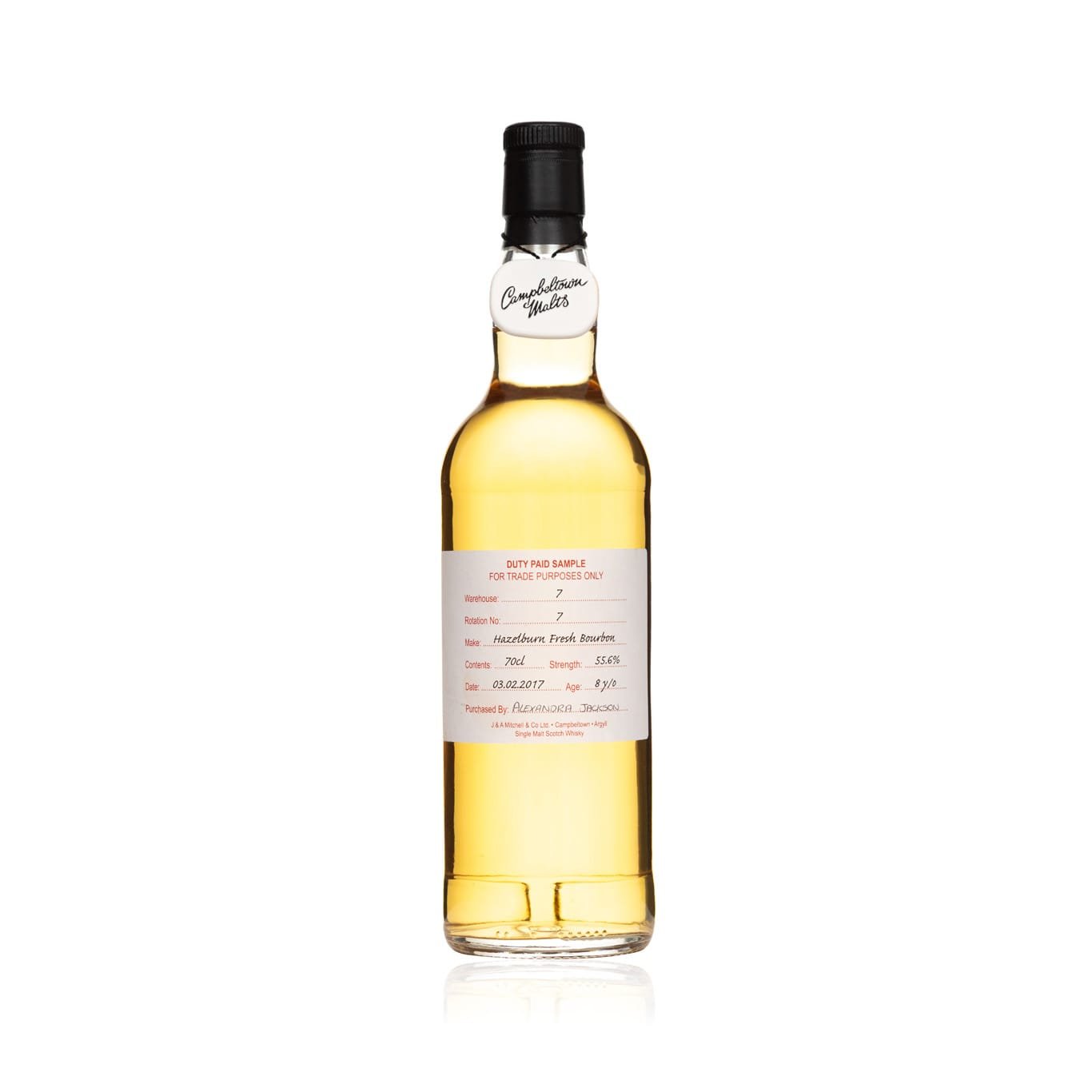 Hazelburn 8 Year Old 2017 - Duty Paid Sample 55.6%