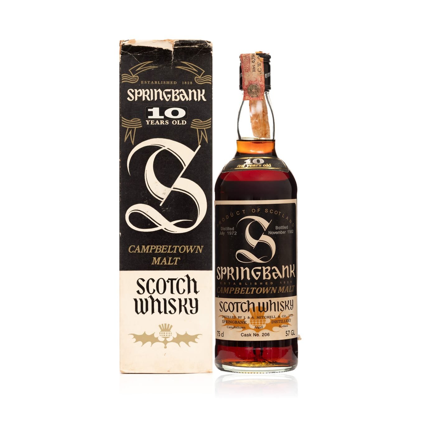 Springbank 1972 Single Cask 10 Year Old #206 - A. Sutti