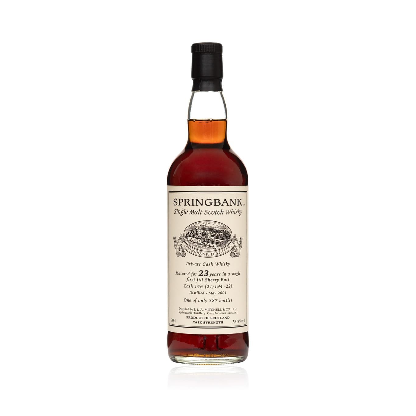 Springbank 23 Year Old - First Fill Sherry Butt Distilled 2001